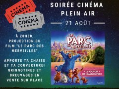 Projection extérieure du film "Le Parc des merveilles"