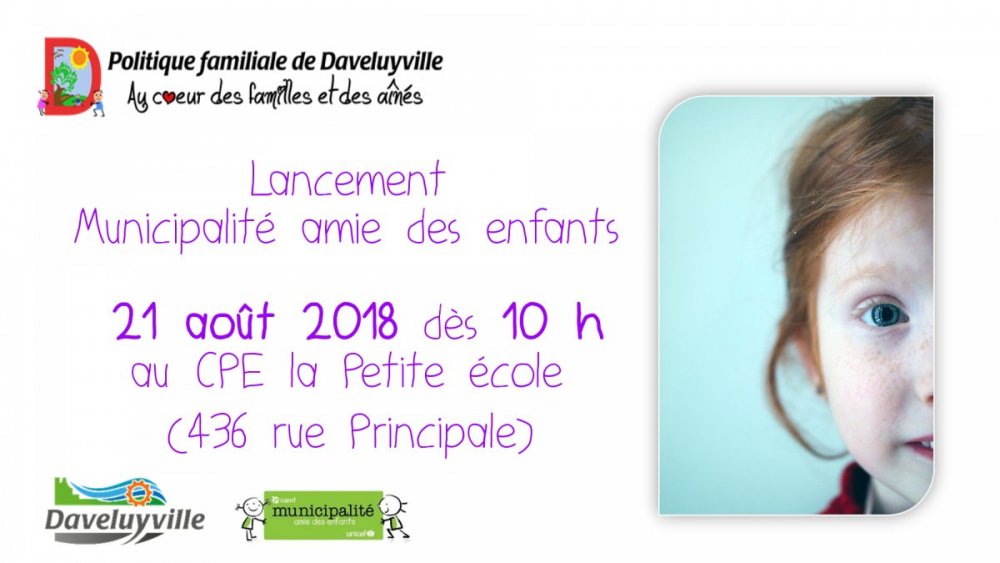 Lancement Municipalité amie des enfants