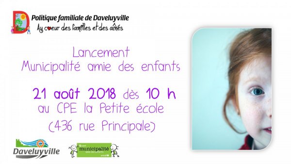 Lancement Municipalité amie des enfants (MAE)